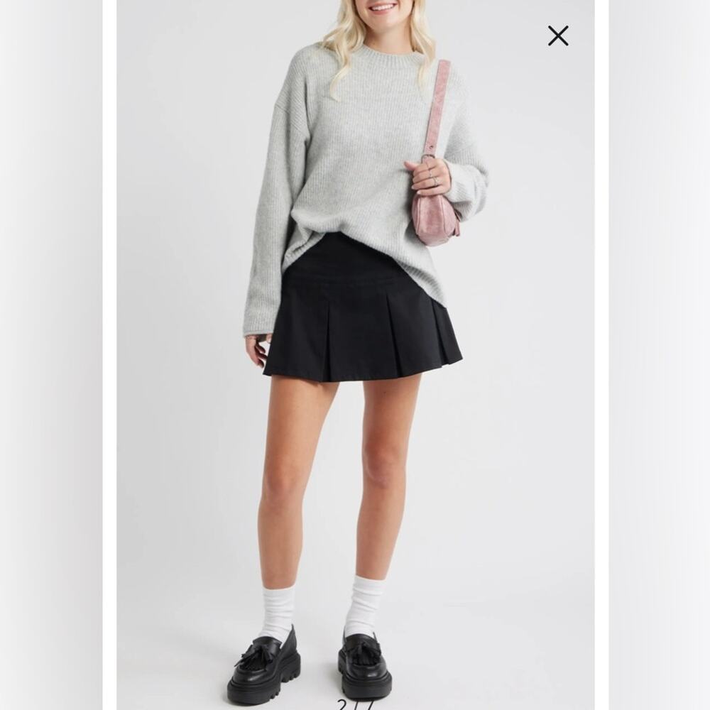 BP Black Pleated Mini Skirt | XXS | Preppy Schoolgirl Style Y2K